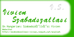 vivien szabadszallasi business card